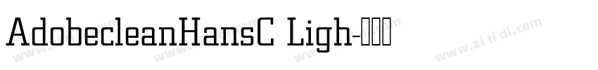 AdobecleanHansC Ligh字体转换